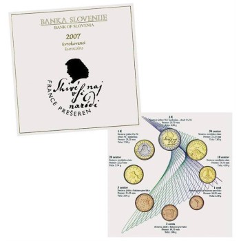 Slovenia 2007 Euro coins BU Set