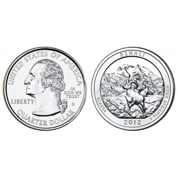 USA 2012 Quarter Denali D