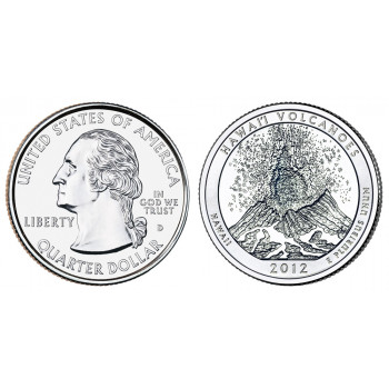 USA 2012 Quarter Hawaii Volcanoes  D