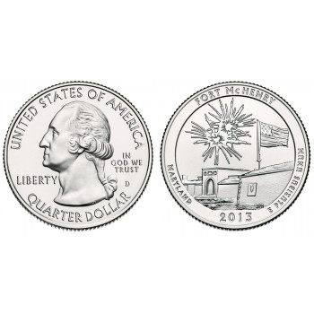 USA 2013 Quarter Fort McHenry D