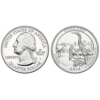USA 2014 Quarter Everglades S
