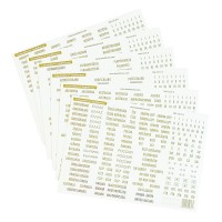 Leuchtturm coutry labels with gold lettering Leuchtturm coutry labels with gold lettering