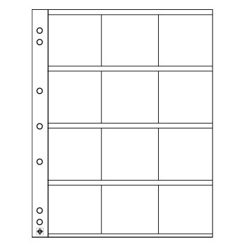 Leuchtturm coin sheets NUMIS for 12 coin holders