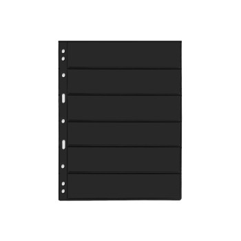 Leuchtturm sheets VARIO 6 way horizontal black division