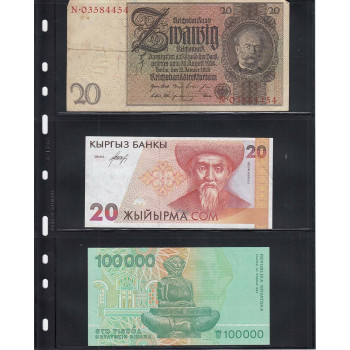 Leuchtturm sheets OPTIMA 3 way division black Leuchtturm sheets OPTIMA 3 way division black