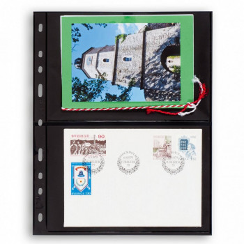 Leuchtturm sheets OPTIMA 2 way division black