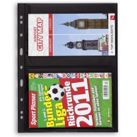 Leuchtturm plastic sheets GRANDE 2 pockets 150x216 mm black Leuchtturm plastic sheets GRANDE 2 pockets 150x216 mm black