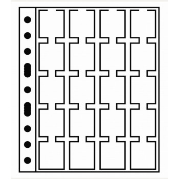 Leuchtturm coin sheets GRANDE for 20 coin holders