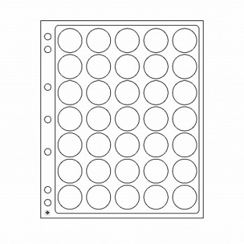 Leuchtturm sheets ENCAP for coins in capsulas