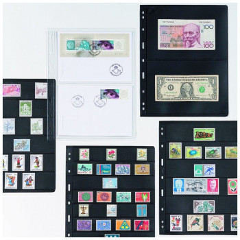 Leuchtturm sheets OPTIMA 5 way division black