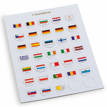 Leuchtturm flag chips suitable for 2 euro capsules