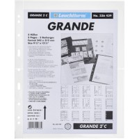 Leuchtturm coin sheets GRANDE two horizontal stripes Leuchtturm coin sheets GRANDE two horizontal stripes