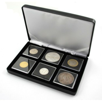 Leuchtturm NOBILE coin box for 6 QUADRUM 50x50mm. capsulas