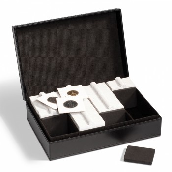 Leuchtturm coin case for 100 QUADRUM coin capsules, BLACK