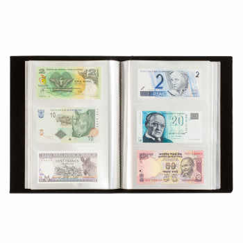 Leuchtturm BILLS album for 300 banknotes BLACK