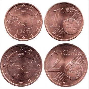 Estonia 2015 1-2ct UNC