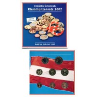 Austria 2002 Euro coin BU set