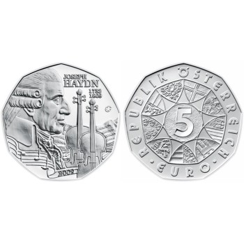 Austria 2009 5 euro Joseh Haydn BU