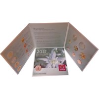 Austria 2011 Euro coin BU set