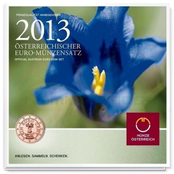 Austria 2013 Euro coins BU set