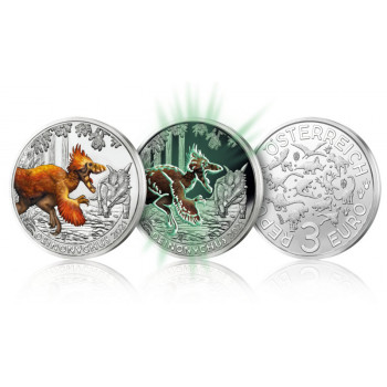 Austria 2021 3 euro Deinonychus