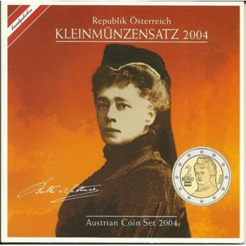 Austria 2004 Euro coin BU set