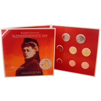 Austria 2004 Euro coin BU set