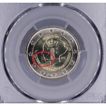 Belgium 2012 Queen Elisabeth Competition Mint Error graded PCGS MS63