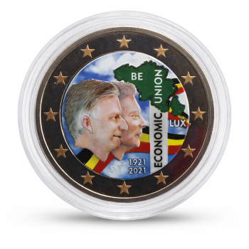 Belgium 2021 100th anniversary of the Constitution of the Belgian - Luxembourg Economic Union colored