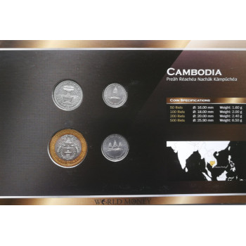 Cambodia 1991 year blister coin set