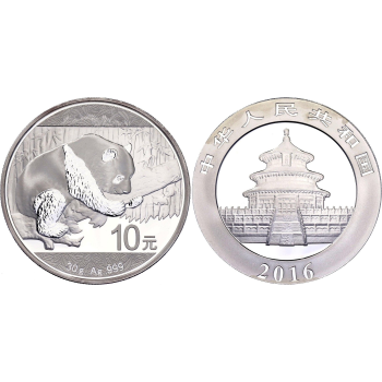 China 2016 Panda Ag999 30g.