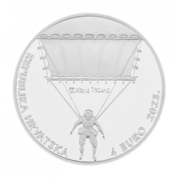 Croatia 2023 4 euro Faust Vrančic's innovations Ag999.9 1oz