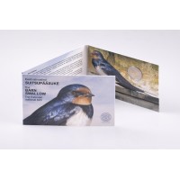 Estonia 2023 Estonian national bird the swalow coin card