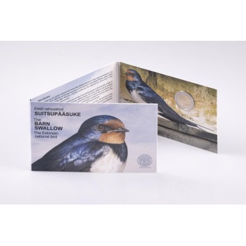 Estonia 2023 Estonian national bird the swalow coin card