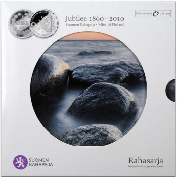 Finland 2010 Euro coins BU set 1860-2010 1 Markka