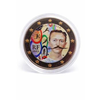 France 2013 150th anniversary of the birth of Pierre de Coubertin COLORED