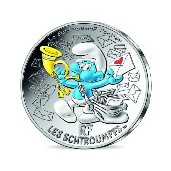 France 2020 10 euro postman smurf