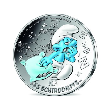 France 2020 10 euro lazy smurf