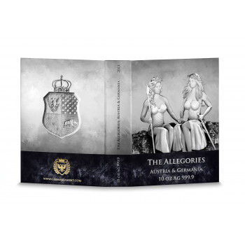 Germania mint 2021 50 Mark Austria & Germania 10 oz Ag999