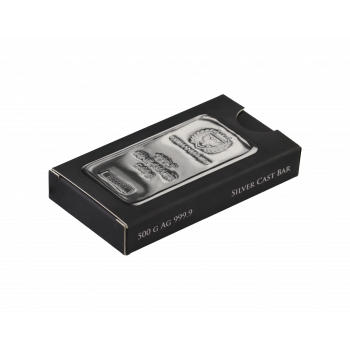 Germania mint Silver Cast Bar 500g.
