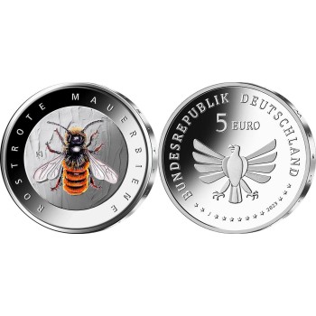 Germany 2023 5 euro Red mason bee Germany 2023 5 euro Red mason bee
