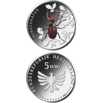 Germany 2024 5 euro Stag beetle