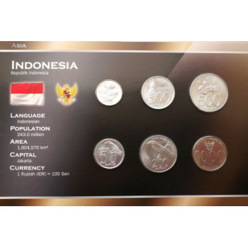 Indonesia 1999-2010 year blister coin set