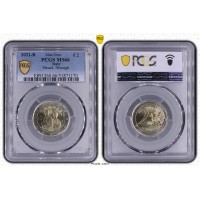 Italy 2021 Health professions Grazie Mint Error Graded PCGS MS66