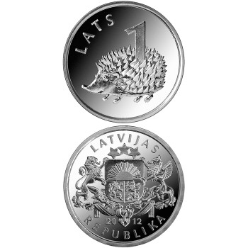 Latvia 2012 Hedgehog 1 lats