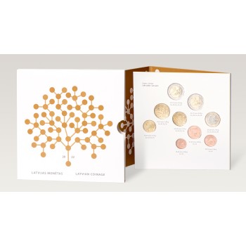 Latvia 2022 Euro coins BU set Financial Literacy