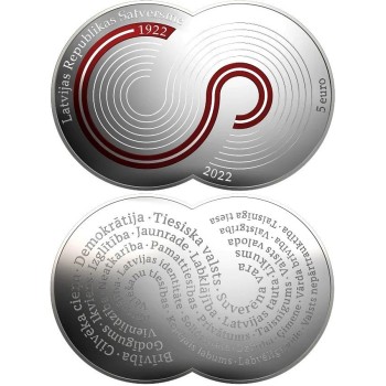 Latvia 2022 Satversme 100