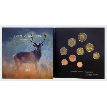 Latvia 2025 Euro coins BU set Selija