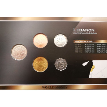 Lebanon 1996-2006 year blister coin set