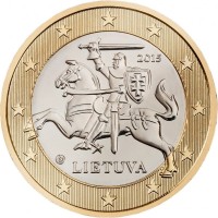 Lithuania 2015 1 euras